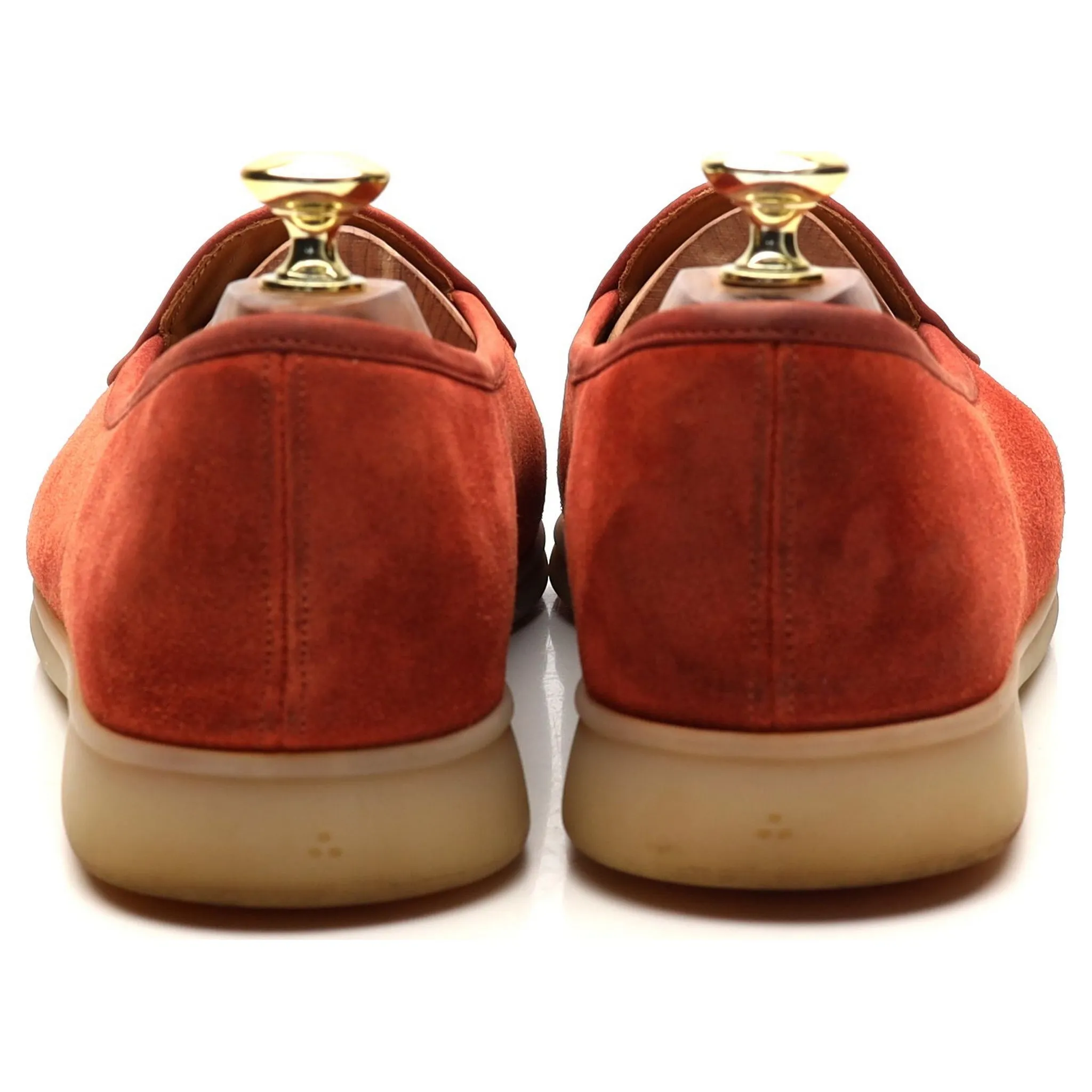 'Sagan Stride' Orange Suede Slip On Loafers UK 7 / UK 7.5