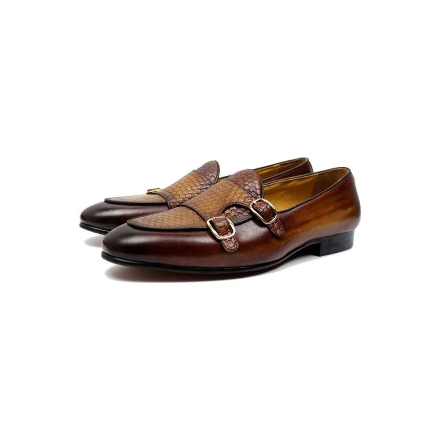 Suave Leather Monk Strap Wedding Loafers