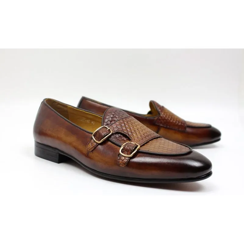 Suave Leather Monk Strap Wedding Loafers