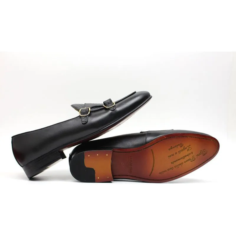 Suave Leather Monk Strap Wedding Loafers