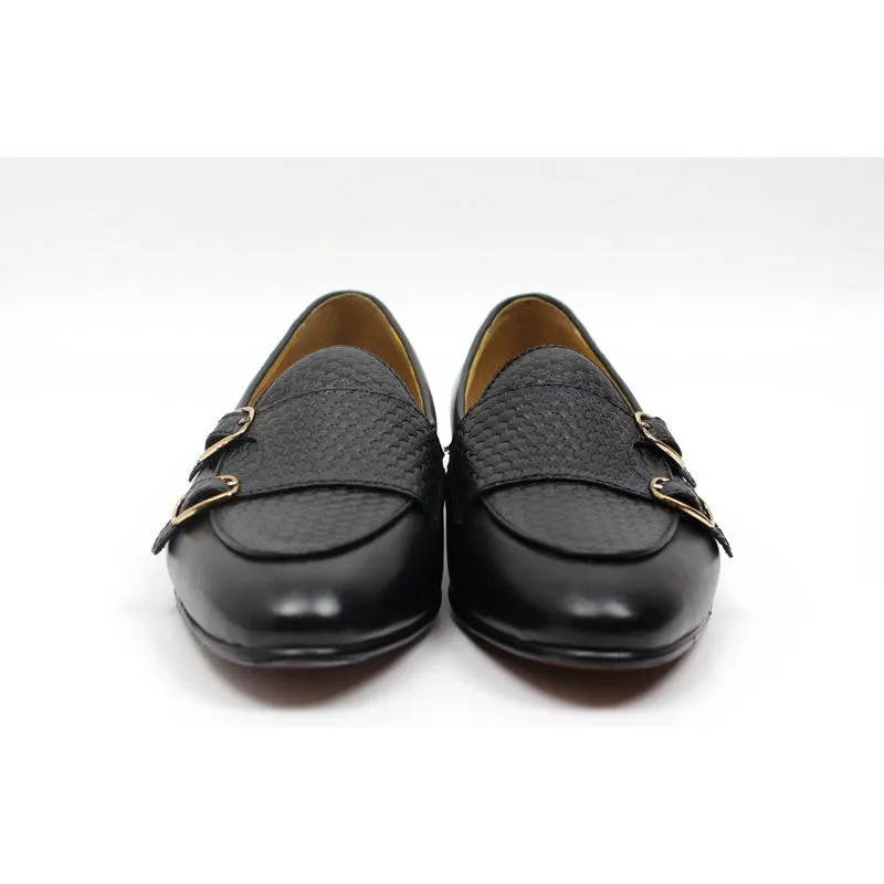 Suave Leather Monk Strap Wedding Loafers