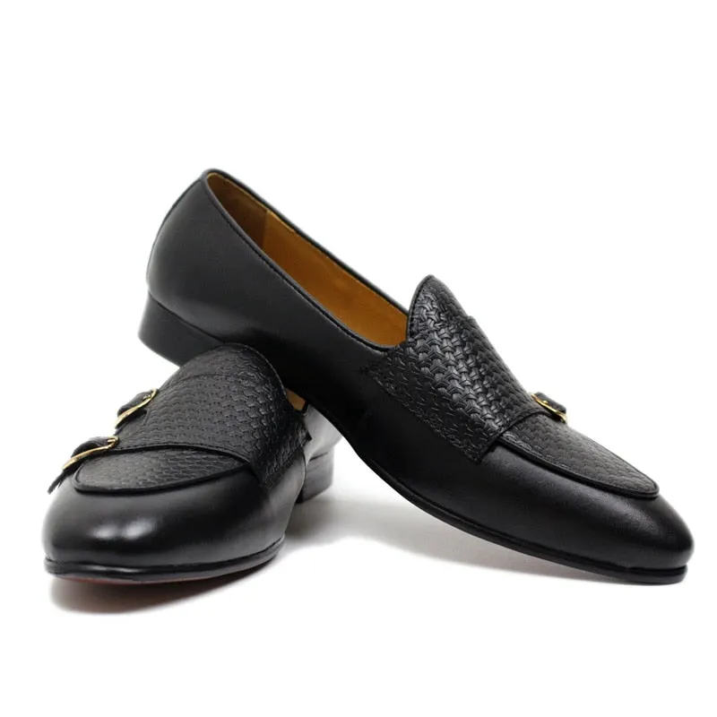 Suave Leather Monk Strap Wedding Loafers