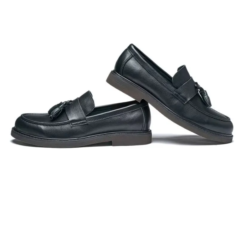 TasselLuxo Cow Leather Slip On Loafers