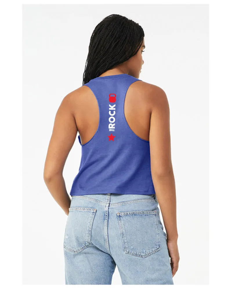 THE ROCK Women's Cropped Racerback Tank