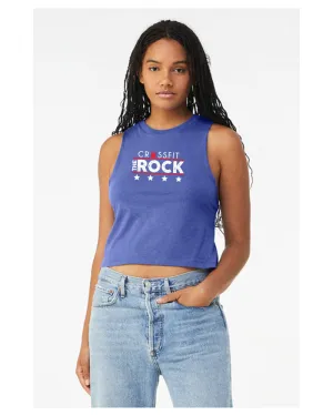 THE ROCK Women's Cropped Racerback Tank