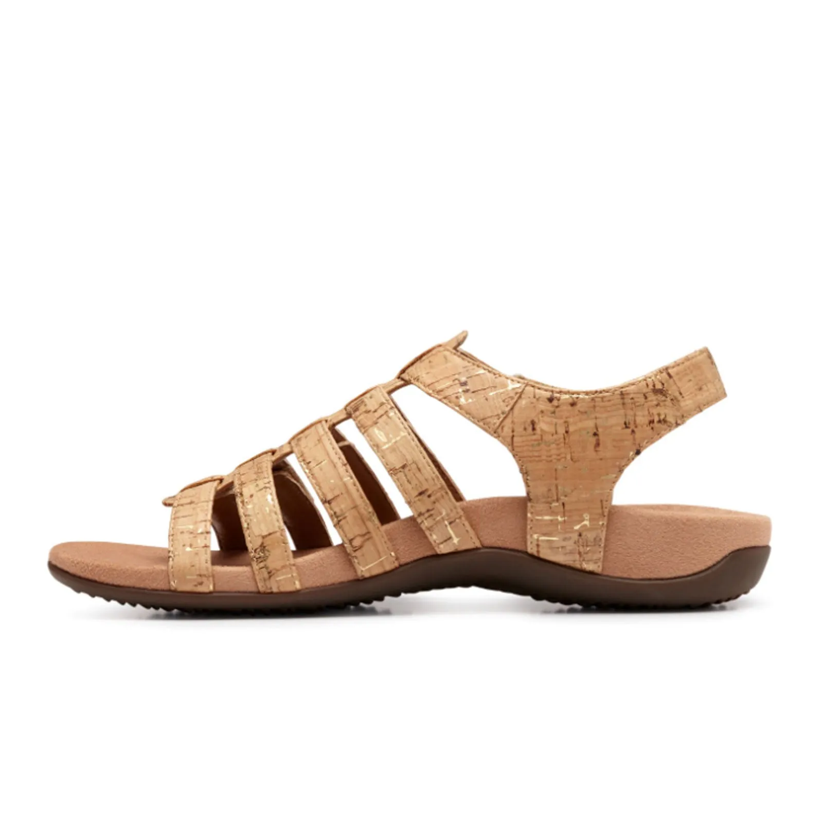 Vionic Harissa Backstrap Sandal (Women) - Gold Cork