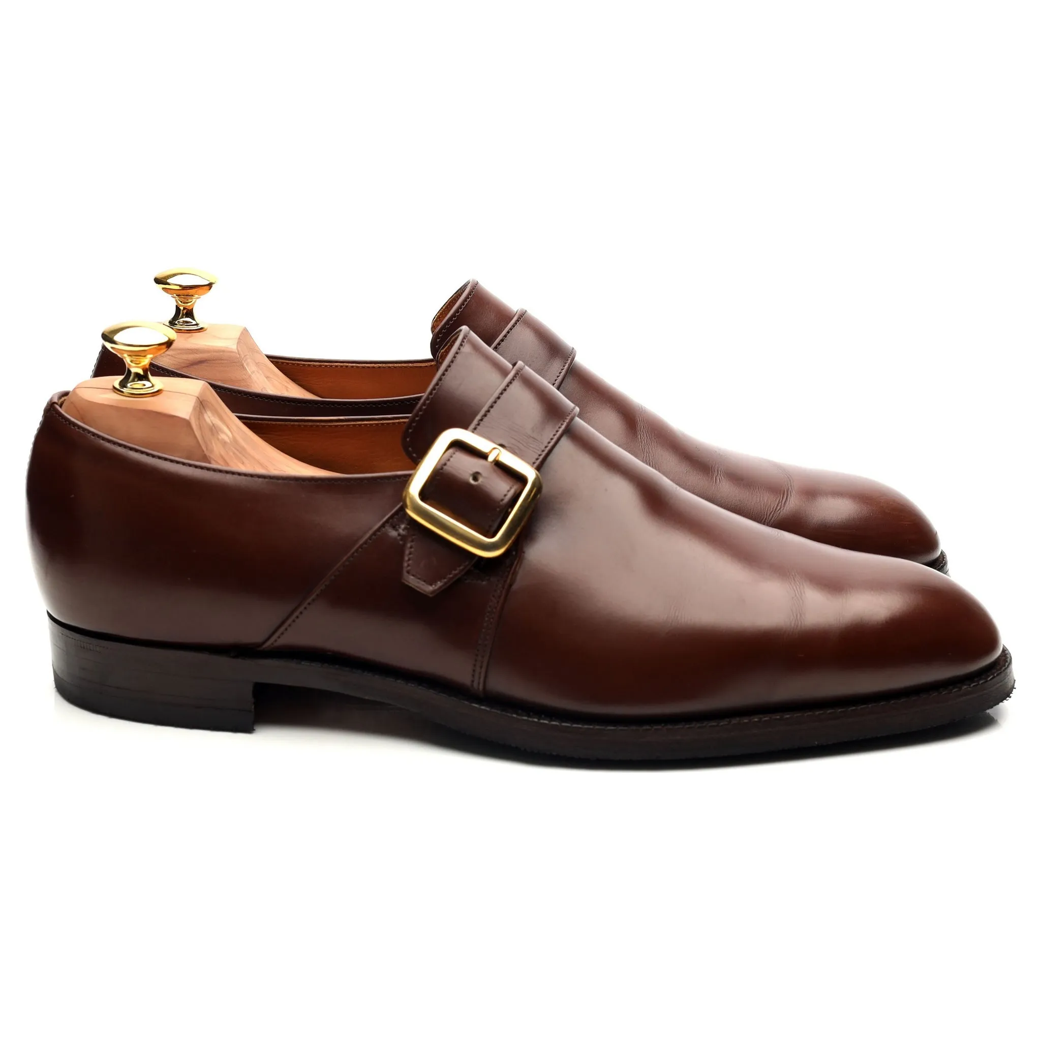 'Westbury' Brown Leather Monk Strap UK 11 F