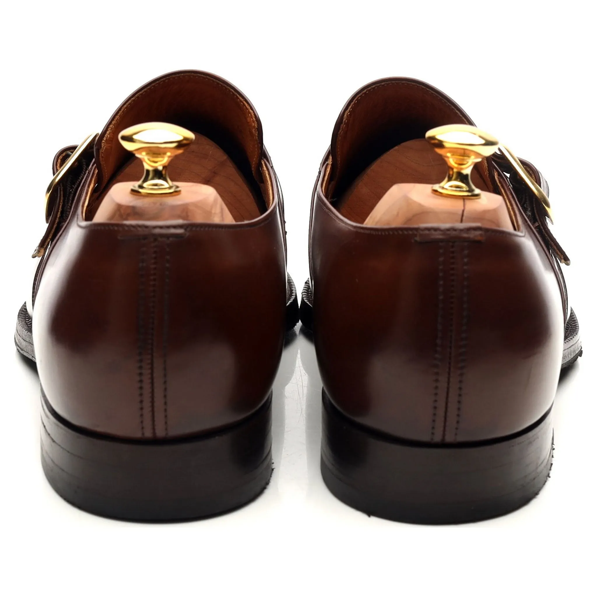 'Westbury' Brown Leather Monk Strap UK 11 F