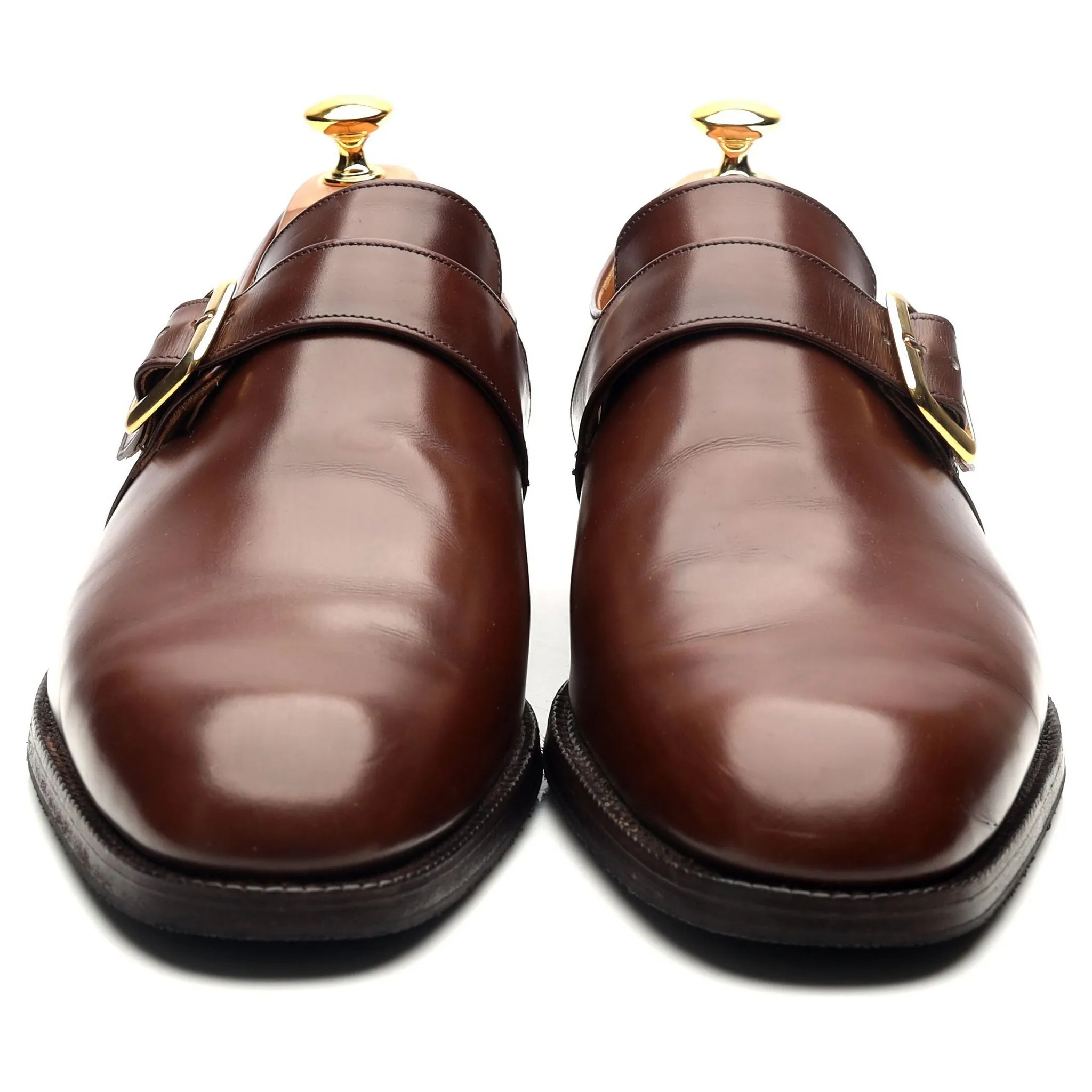 'Westbury' Brown Leather Monk Strap UK 11 F