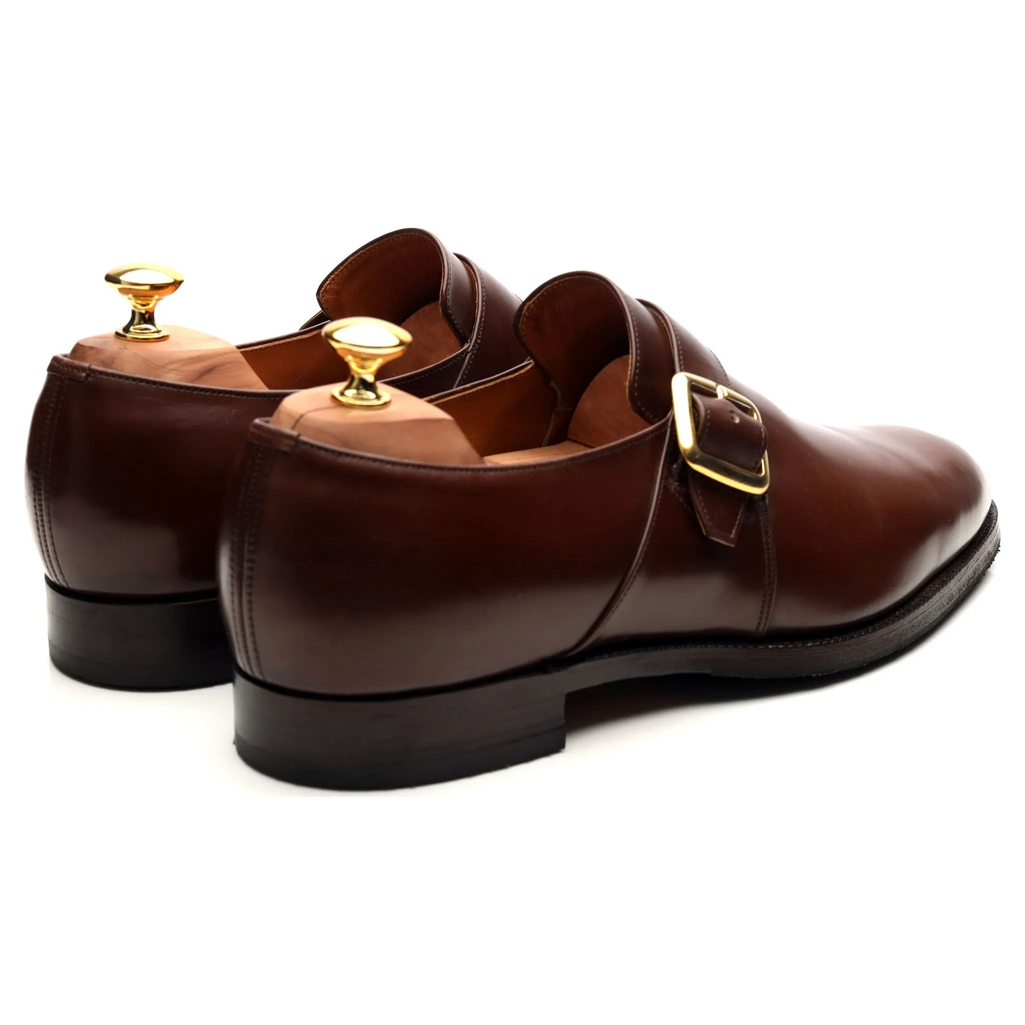 'Westbury' Brown Leather Monk Strap UK 11 F