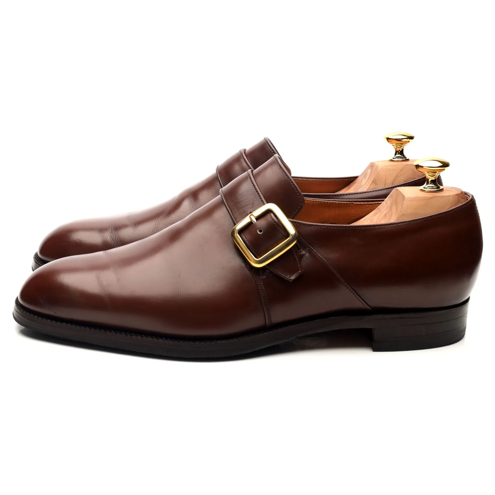 'Westbury' Brown Leather Monk Strap UK 11 F