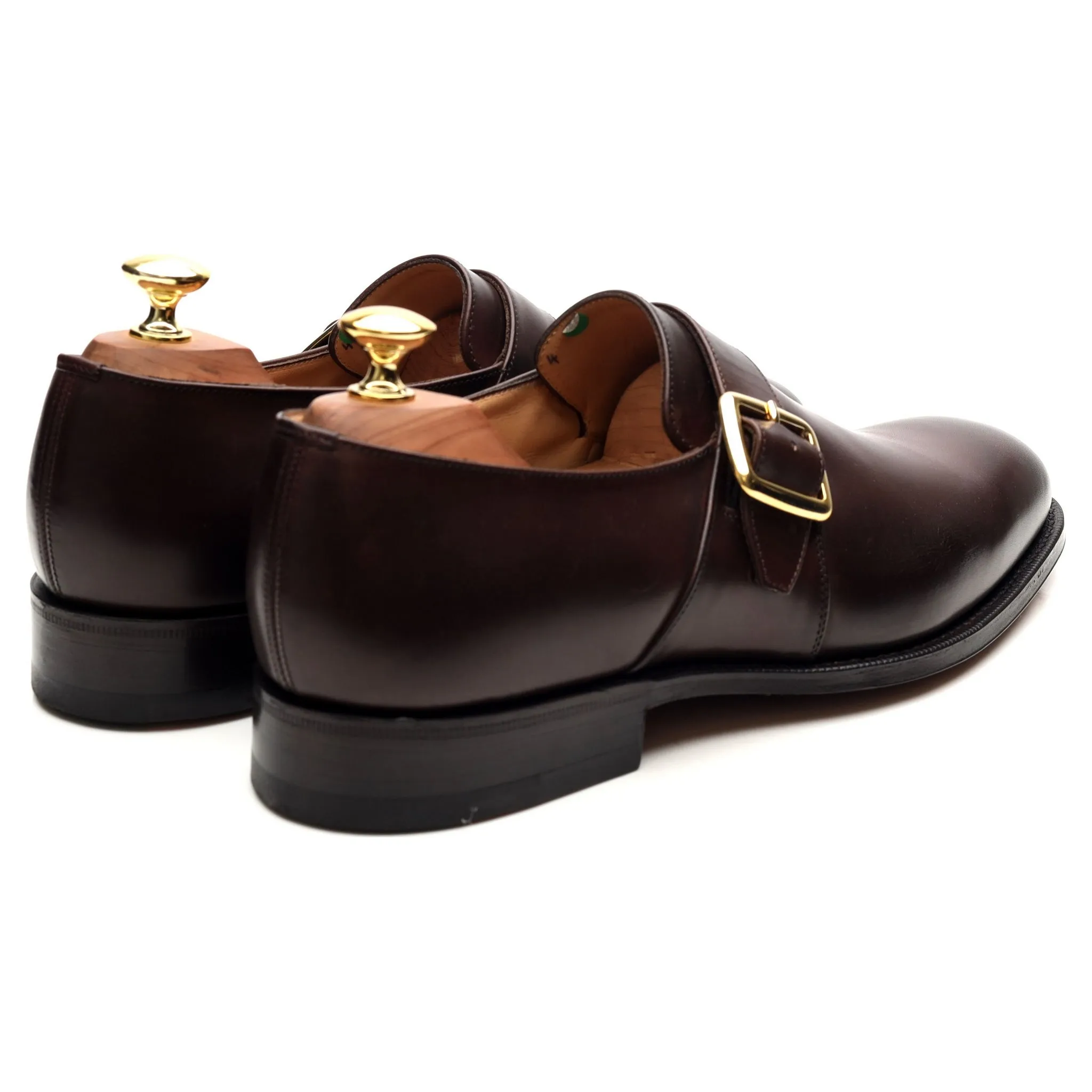 'Westbury' Dark Brown Leather Monk Strap UK 8 G